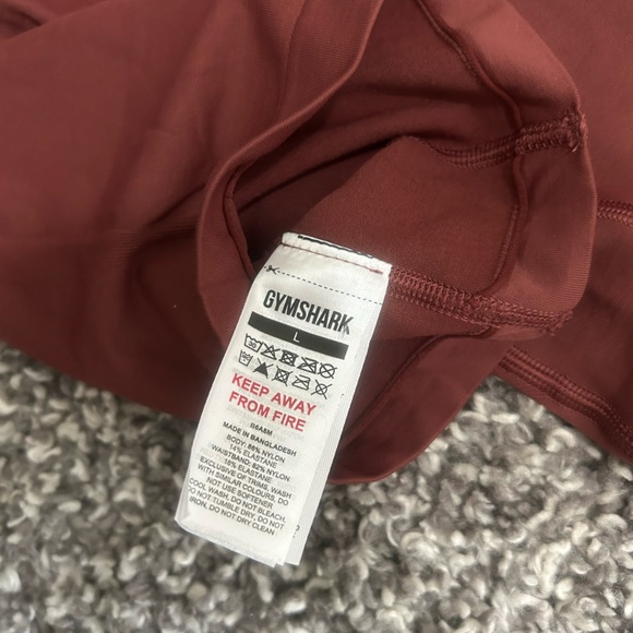 Gymshark Everyday Seamless Shorts Burgundy - Picture 5 of 5